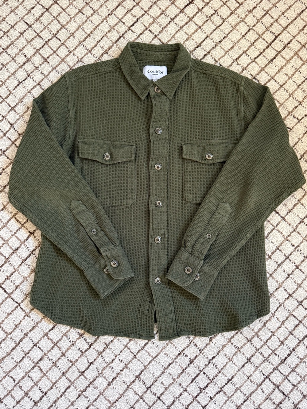 Corridor NYC Olive Shirt Jacket